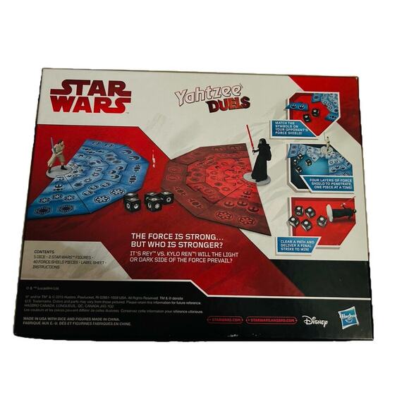 Star Wars Yahtzee Hasbro Gaming Duels Game Dice Rollin Battle 2015 Complete Set - Picture 7 of 8